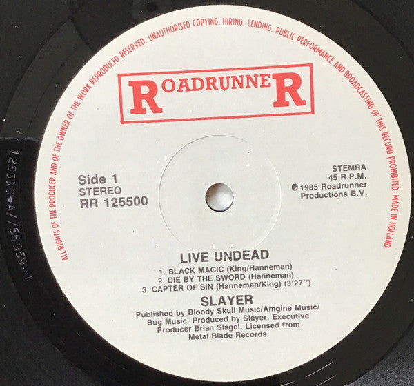 Slayer ‎– Live Undead LP
